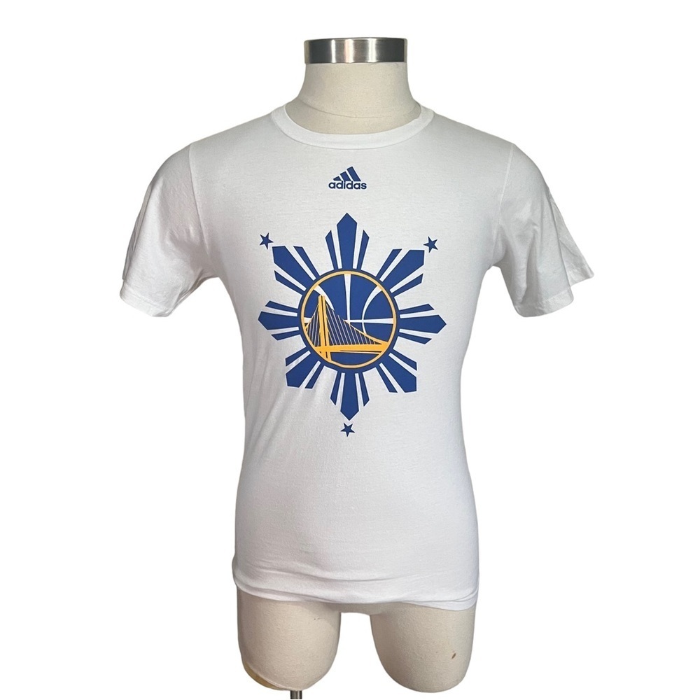 Adidas Golden State Warriors NBA White Steph Curry Double-Side Go-To T Sz S NWT